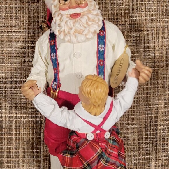 Clothtique Possible Dreams - Santa Claus Dancing with Girl -Christmas Dance - Picture 8 of 13